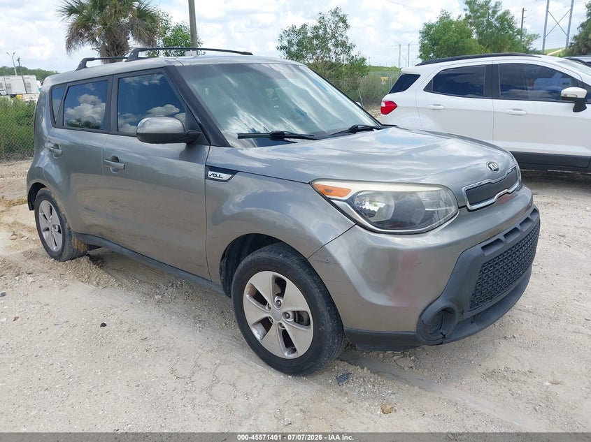 2016 Kia Soul VIN KNDJN2A29G7287339 IAAI salvage auction — REAR END, Salvage Title, sold $725 on 2026-07-28 (photo 1)