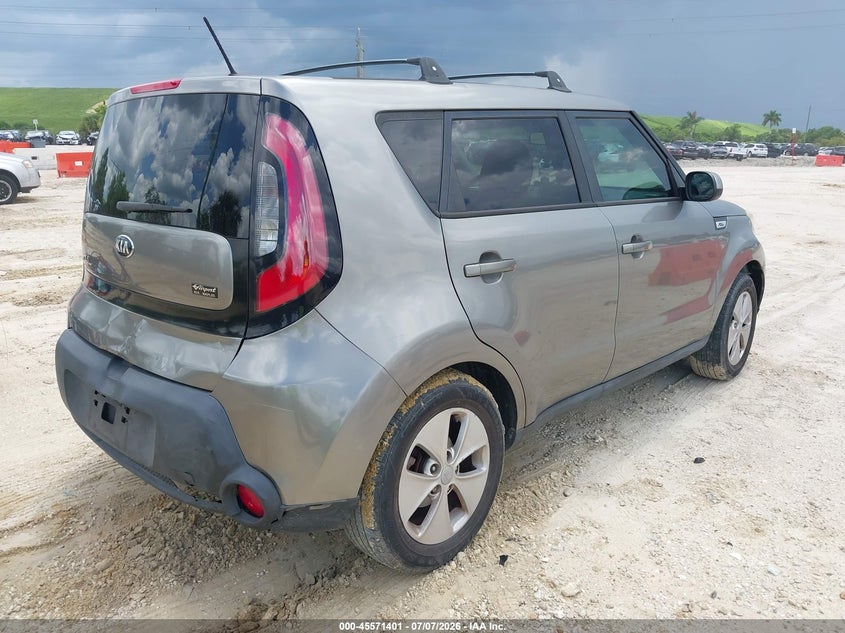 2016 Kia Soul VIN KNDJN2A29G7287339 IAAI salvage auction — REAR END, Salvage Title, sold $725 on 2026-07-28 (photo 4)