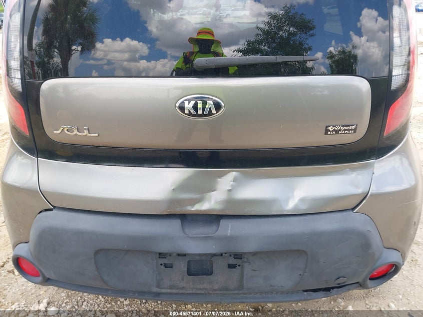 2016 Kia Soul VIN KNDJN2A29G7287339 IAAI salvage auction — REAR END, Salvage Title, sold $725 on 2026-07-28 (photo 6)