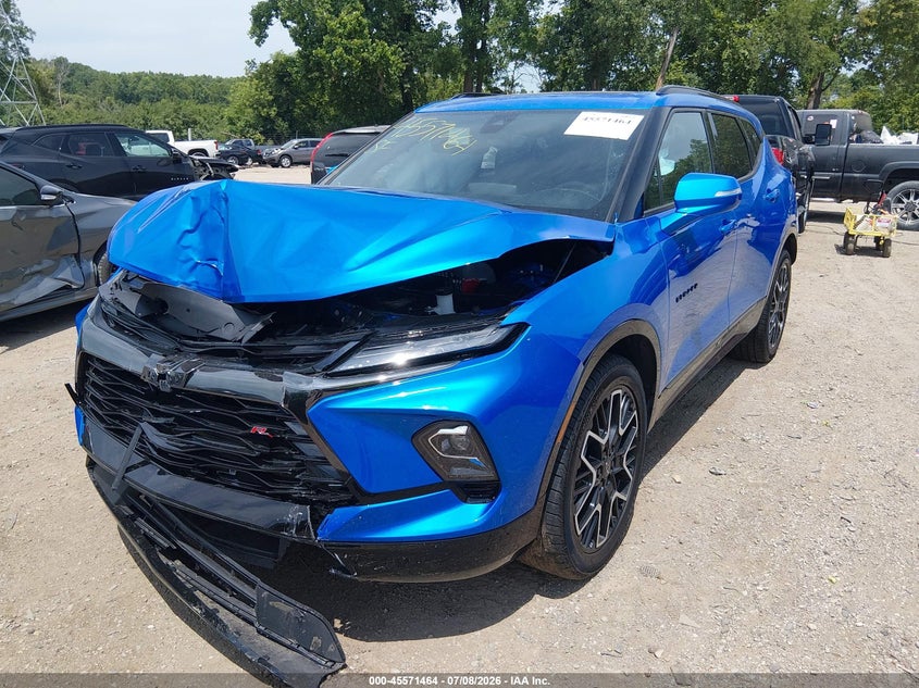 2025 Chevrolet Blazer VIN 3GNKBKRS1SS273020 IAAI salvage auction — FRONT END, Salvage (Indiana), sold $9,850 on 2026-08-26 (photo 2)