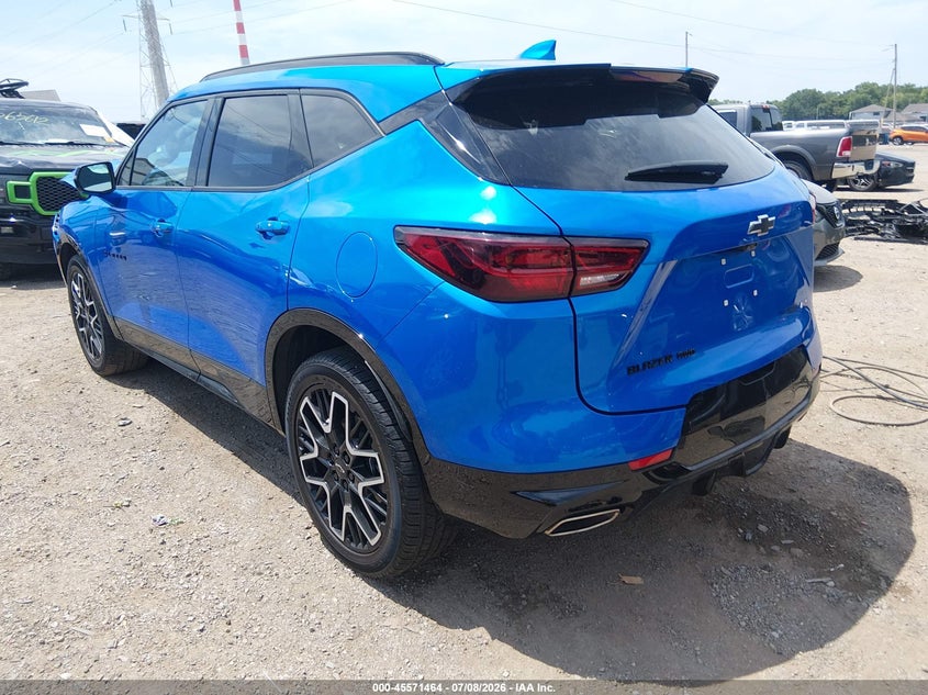 2025 Chevrolet Blazer VIN 3GNKBKRS1SS273020 IAAI salvage auction — FRONT END, Salvage (Indiana), sold $9,850 on 2026-08-26 (photo 3)