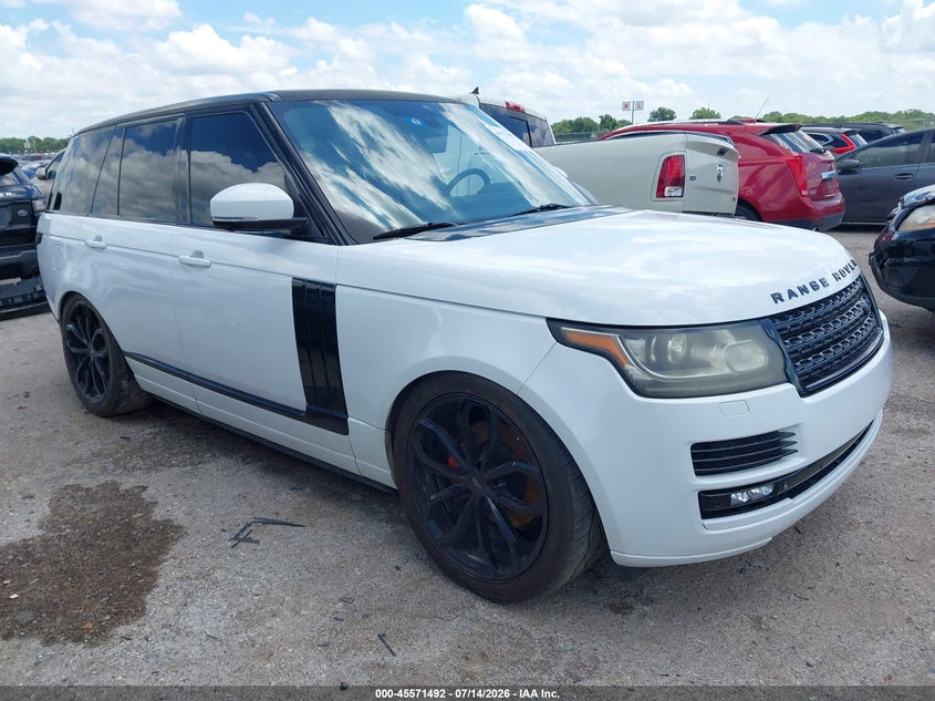 2014 Land rover RANGE ROVER VIN SALGS2WF3EA157953 IAAI salvage auction — NORMAL WEAR, Original (Texas), sold $1,100 on 2026-07-28 (photo 1)