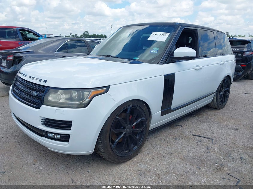 2014 Land rover RANGE ROVER VIN SALGS2WF3EA157953 IAAI salvage auction — NORMAL WEAR, Original (Texas), sold $1,100 on 2026-07-28 (photo 2)