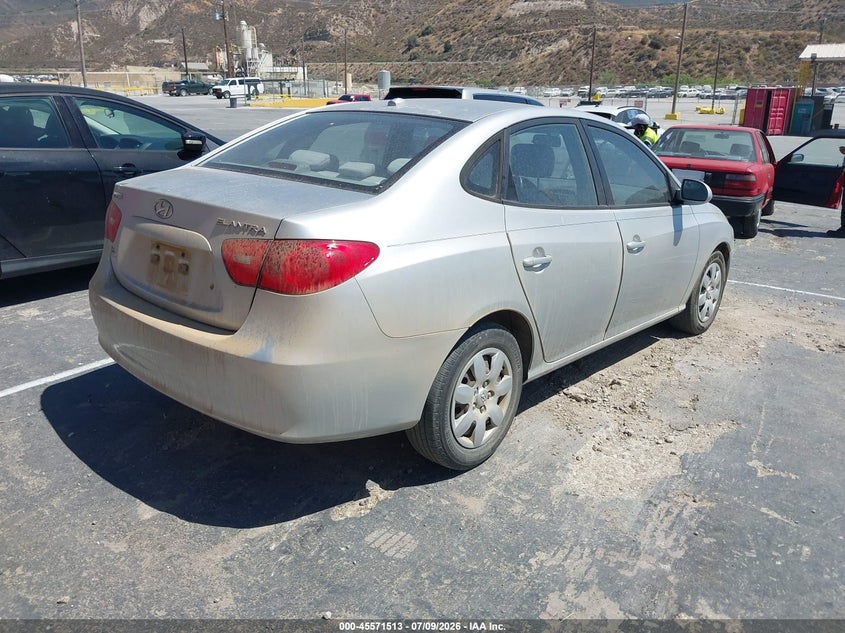 2007 Hyundai Elantra VIN KMHDU46D67U168974 IAAI salvage auction — LEFT FRONT, Clear - Dealer Only (California), sold $475 on 2026-07-22 (photo 4)