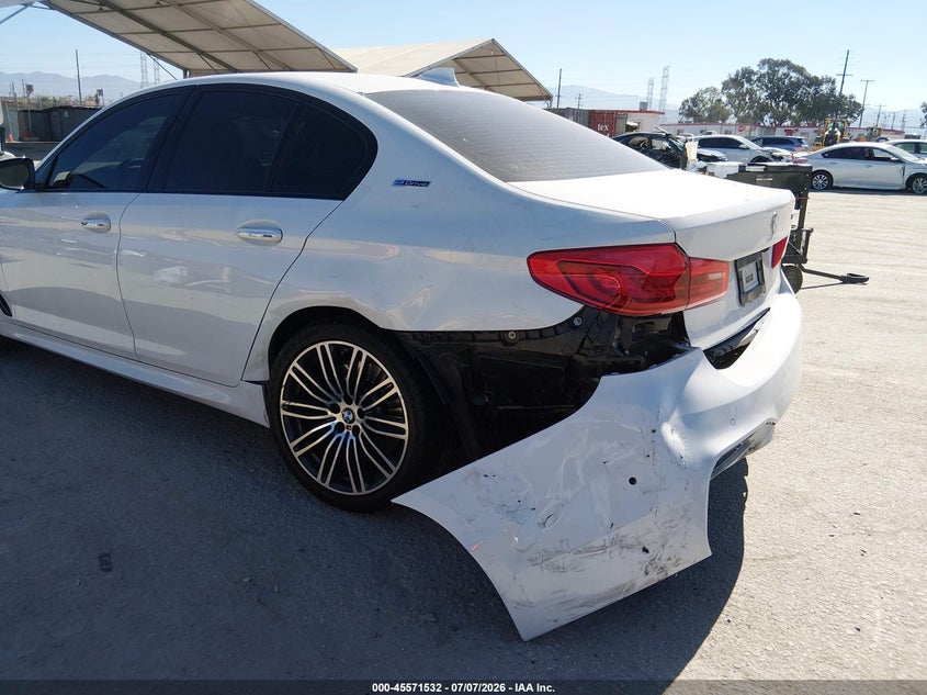 2018 BMW 5er VIN WBAJA9C52JG622974 IAAI salvage auction — LEFT REAR, Salvage (California), sold $5,200 on 2026-07-29 (photo 6)