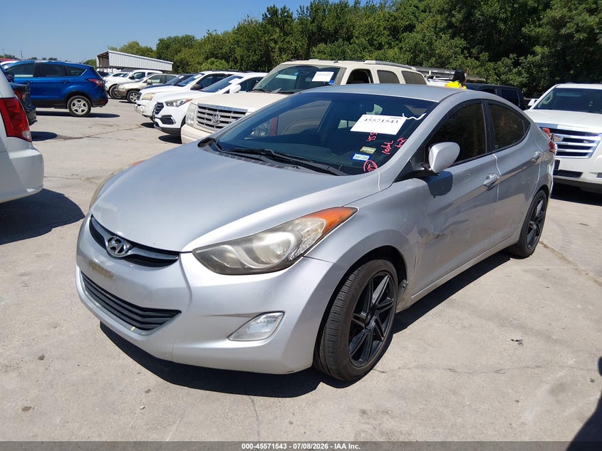 2013 Hyundai Elantra VIN KMHDH4AE1DU991134 IAAI salvage auction — NORMAL WEAR, Original (Texas), sold $400 on 2026-07-29 (photo 2)