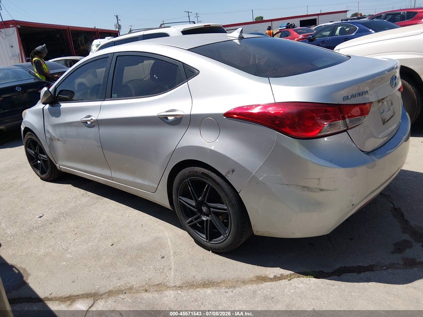 2013 Hyundai Elantra VIN KMHDH4AE1DU991134 IAAI salvage auction — NORMAL WEAR, Original (Texas), sold $400 on 2026-07-29 (photo 3)