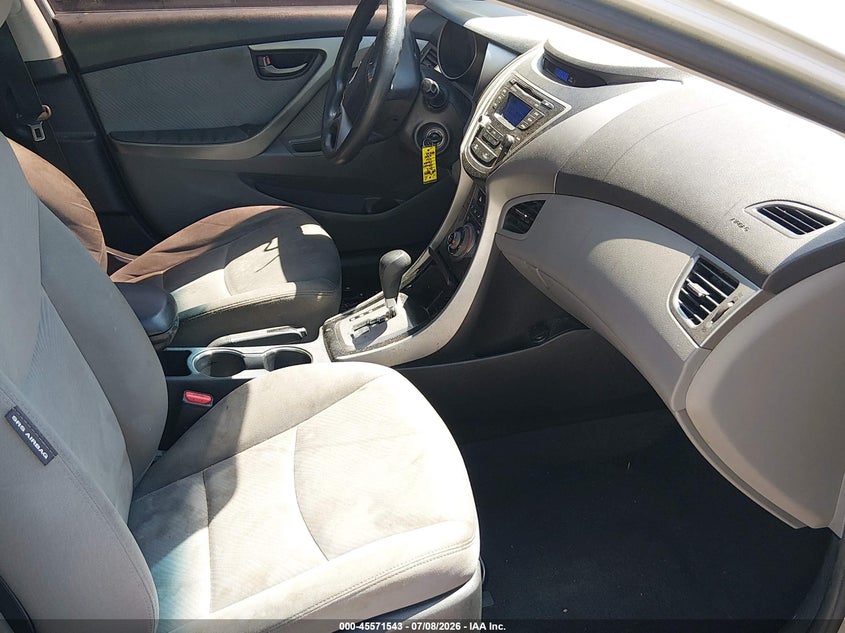 2013 Hyundai Elantra VIN KMHDH4AE1DU991134 IAAI salvage auction — NORMAL WEAR, Original (Texas), sold $400 on 2026-07-29 (photo 5)