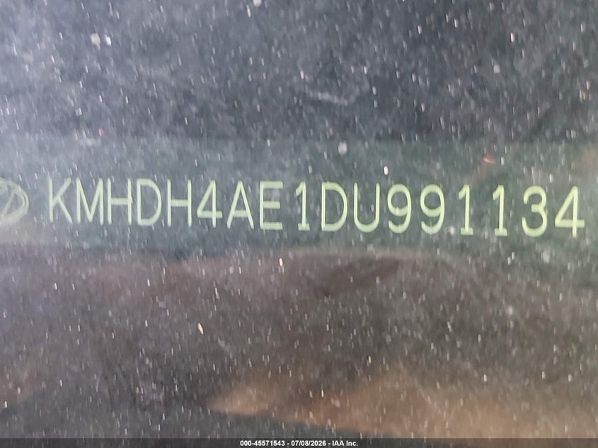 2013 Hyundai Elantra VIN KMHDH4AE1DU991134 IAAI salvage auction — NORMAL WEAR, Original (Texas), sold $400 on 2026-07-29 (photo 9)