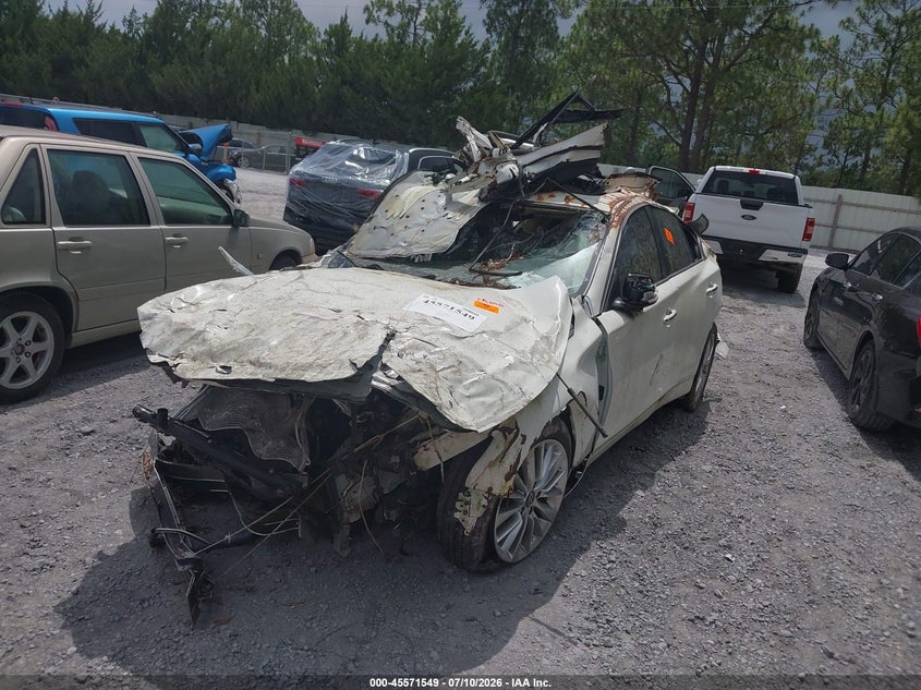 2021 Infiniti Q50 VIN JN1EV7BP3MM705144 IAAI salvage auction — ALL OVER, Certificate Of Destruction (Florida), sold $225 on 2026-07-15 (photo 6)