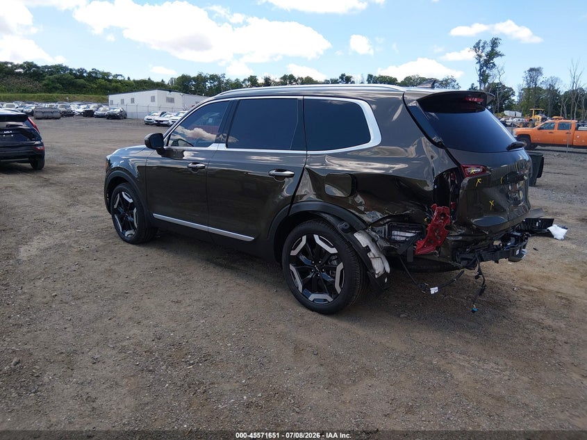2025 Kia Telluride VIN 5XYP6DGC7SG664717 IAAI salvage auction — REAR END, Salvage Title, sold $13,400 on 2026-08-02 (photo 3)