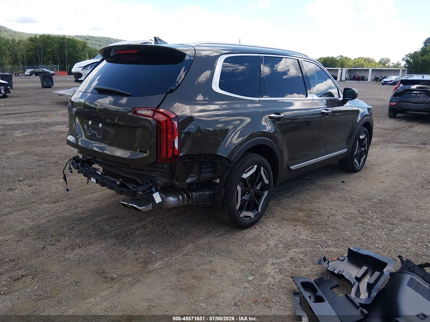 2025 Kia Telluride VIN 5XYP6DGC7SG664717 IAAI salvage auction — REAR END, Salvage Title, sold $13,400 on 2026-08-02 (photo 4)