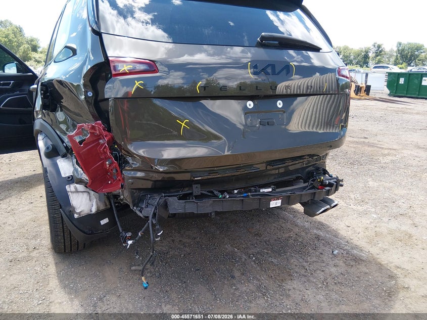2025 Kia Telluride VIN 5XYP6DGC7SG664717 IAAI salvage auction — REAR END, Salvage Title, sold $13,400 on 2026-08-02 (photo 6)