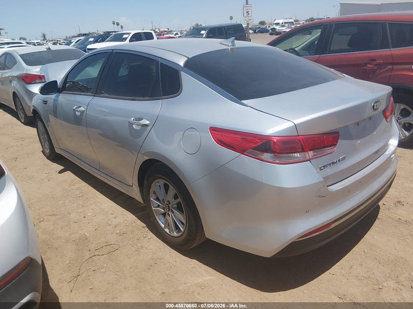 2018 Kia Optima VIN 5XXGT4L39JG233653 IAAI salvage auction — FRONT END, Salvage (Arizona), sold $125 on 2026-07-28 (photo 3)