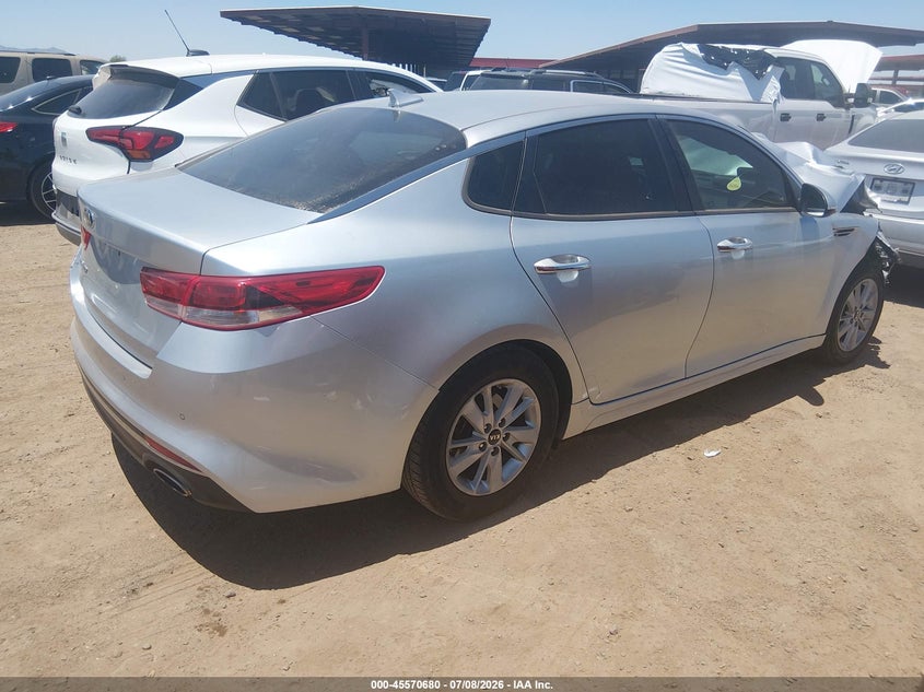 2018 Kia Optima VIN 5XXGT4L39JG233653 IAAI salvage auction — FRONT END, Salvage (Arizona), sold $125 on 2026-07-28 (photo 4)