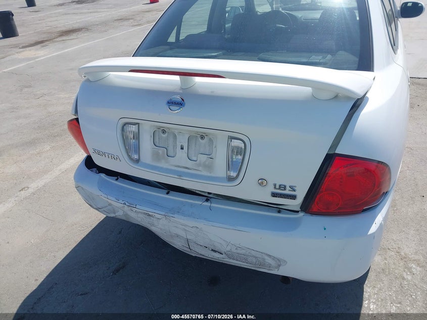 2005 Nissan Sentra VIN 3N1CB51D85L510597 IAAI salvage auction — REAR END, Salvage (California), sold $925 on 2026-08-24 (photo 6)