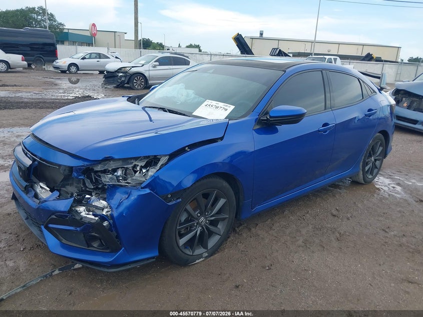 2020 Honda Civic VIN SHHFK7H62LU217642 IAAI salvage auction — FRONT END, Rebuildable (Florida), sold $2,550 on 2026-07-28 (photo 2)