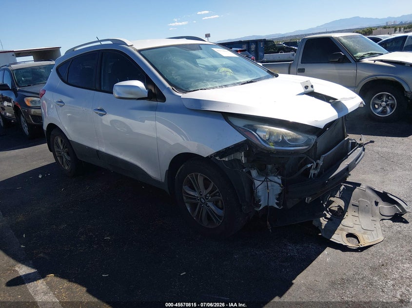2014 Hyundai Tucson VIN KM8JU3AG3EU803807 IAAI salvage auction — NORMAL WEAR, Salvage Title, sold $700 on 2026-07-24 (photo 1)