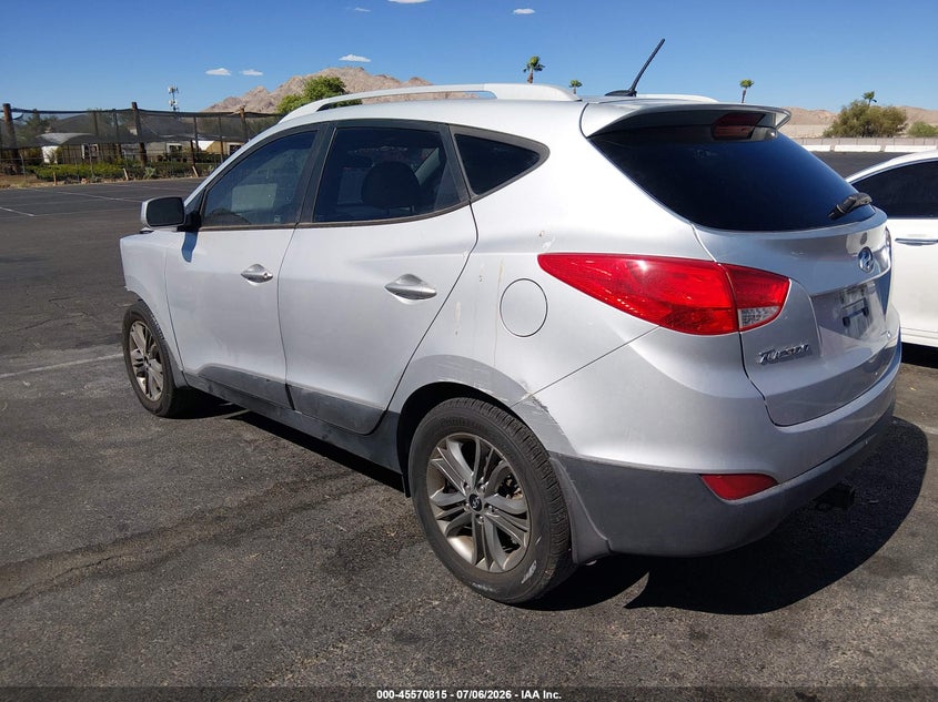 2014 Hyundai Tucson VIN KM8JU3AG3EU803807 IAAI salvage auction — NORMAL WEAR, Salvage Title, sold $700 on 2026-07-24 (photo 3)