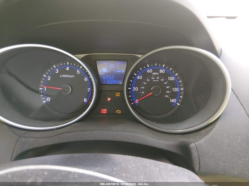 2014 Hyundai Tucson VIN KM8JU3AG3EU803807 IAAI salvage auction — NORMAL WEAR, Salvage Title, sold $700 on 2026-07-24 (photo 7)