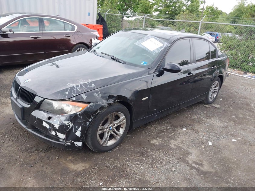 2008 BMW 3er VIN WBAVC935X8K041645 IAAI salvage auction — FRONT END, Clear (Virginia), sold $450 on 2026-07-29 (photo 2)