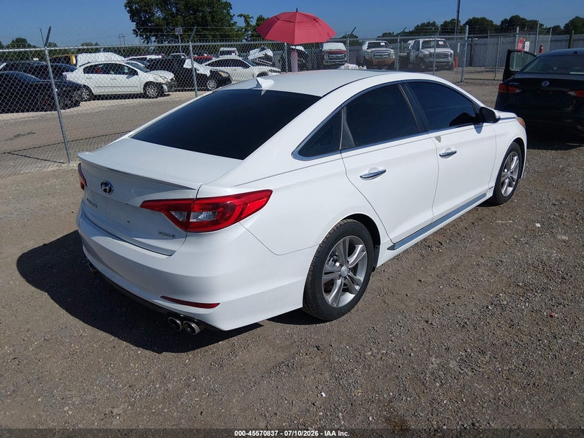 2016 Hyundai Sonata VIN 5NPE34AF8GH429097 IAAI salvage auction — SIDE, Salvage Title, sold $2,050 on 2026-09-07 (photo 4)