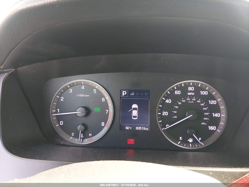 2016 Hyundai Sonata VIN 5NPE34AF8GH429097 IAAI salvage auction — SIDE, Salvage Title, sold $2,050 on 2026-09-07 (photo 7)