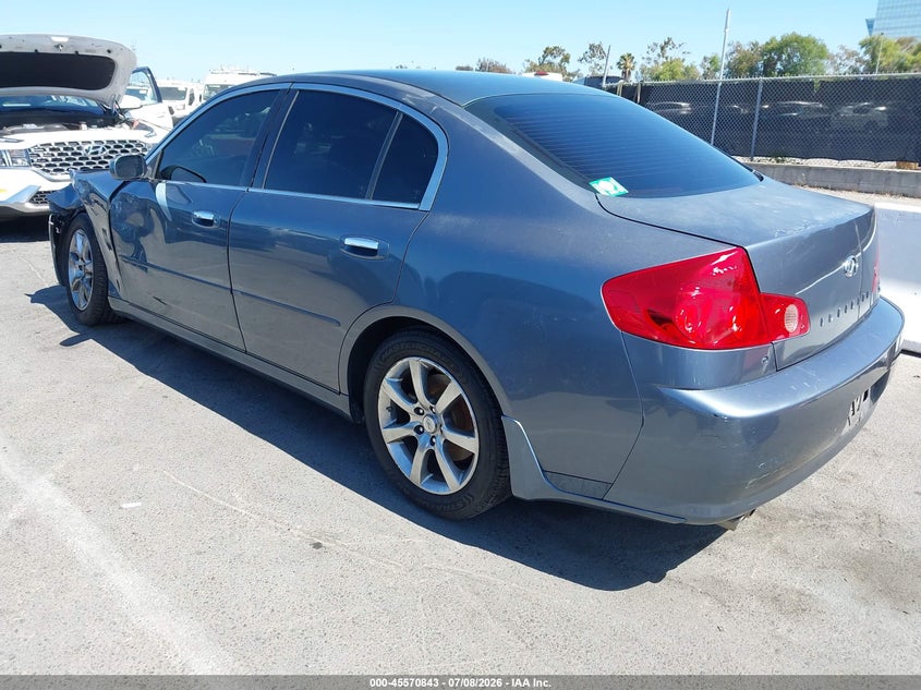 2006 Infiniti G35 VIN JNKCV51E16M501369 IAAI salvage auction — LEFT FRONT, Salvage (California), sold $1,200 on 2026-07-23 (photo 3)