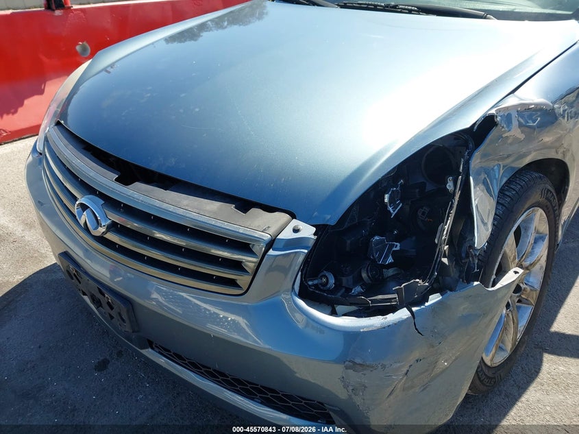 2006 Infiniti G35 VIN JNKCV51E16M501369 IAAI salvage auction — LEFT FRONT, Salvage (California), sold $1,200 on 2026-07-23 (photo 6)