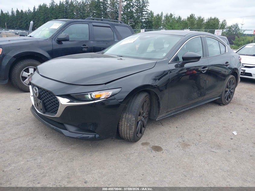 2025 Mazda 3 VIN 3MZBPABM7SM457363 IAAI salvage auction — RIGHT FRONT, Enterprise Vehicles Clear Only (Massachusetts), sold $10,325 on 2026-07-15 (photo 2)