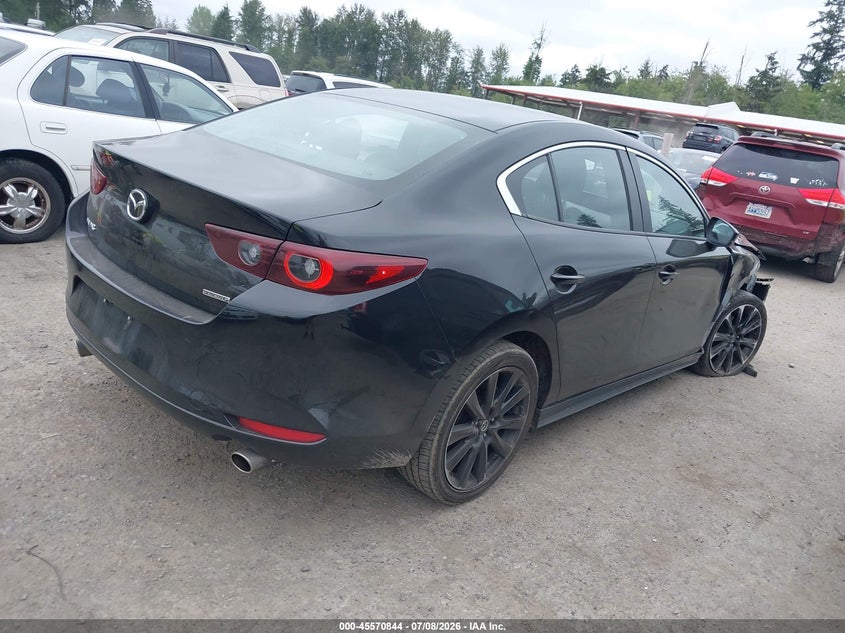 2025 Mazda 3 VIN 3MZBPABM7SM457363 IAAI salvage auction — RIGHT FRONT, Enterprise Vehicles Clear Only (Massachusetts), sold $10,325 on 2026-07-15 (photo 4)