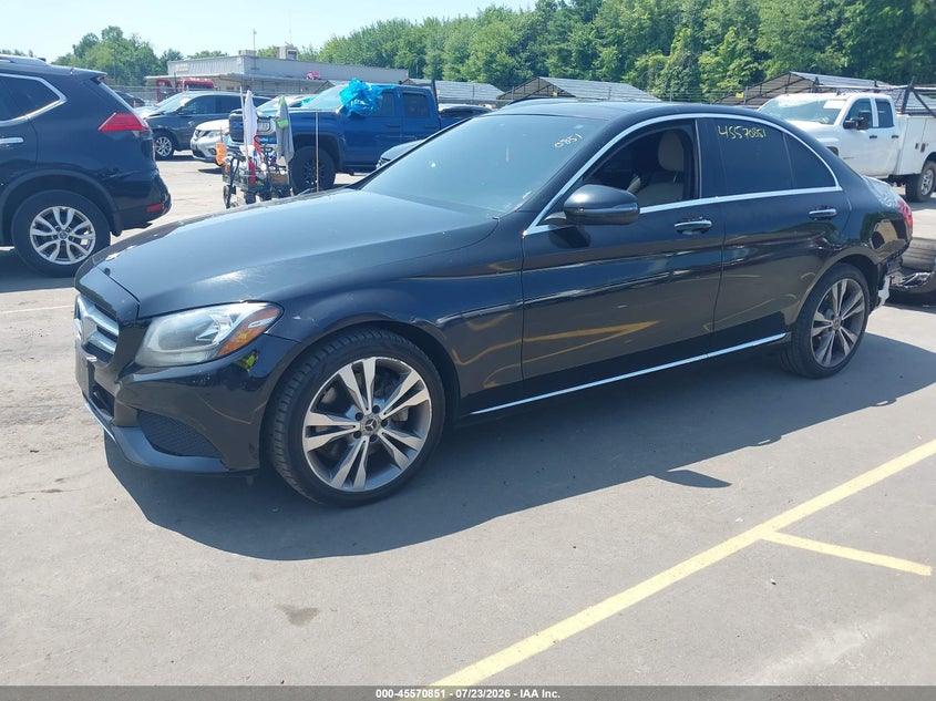 2018 Mercedes-benz C-klasse VIN WDDWF4KB9JR391196 IAAI salvage auction — REAR END, Salvage Title, sold $5,500 on 2026-08-07 (photo 2)