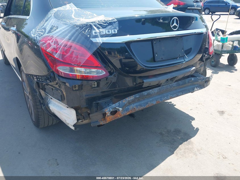 2018 Mercedes-benz C-klasse VIN WDDWF4KB9JR391196 IAAI salvage auction — REAR END, Salvage Title, sold $5,500 on 2026-08-07 (photo 6)