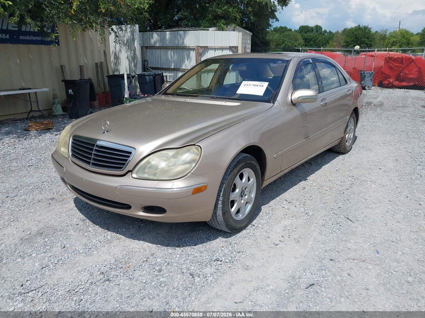 2001 Mercedes-benz S class VIN WDBNG70J01A167746 IAAI salvage auction — NORMAL WEAR, Clear (Florida), sold $25 on 2026-07-23 (photo 2)