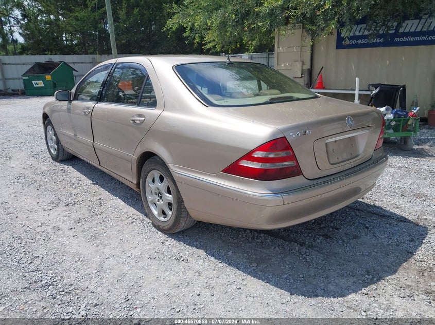 2001 Mercedes-benz S class VIN WDBNG70J01A167746 IAAI salvage auction — NORMAL WEAR, Clear (Florida), sold $25 on 2026-07-23 (photo 3)