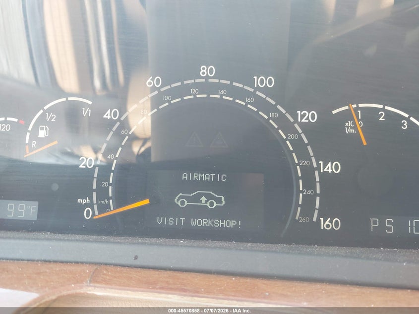 2001 Mercedes-benz S class VIN WDBNG70J01A167746 IAAI salvage auction — NORMAL WEAR, Clear (Florida), sold $25 on 2026-07-23 (photo 7)