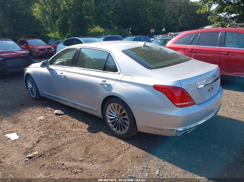 2017 Genesis G90 VIN KMHG34JA6HU034013 IAAI salvage auction — NORMAL WEAR, Clear (New York), sold $9,750 on 2026-07-28 (photo 3)