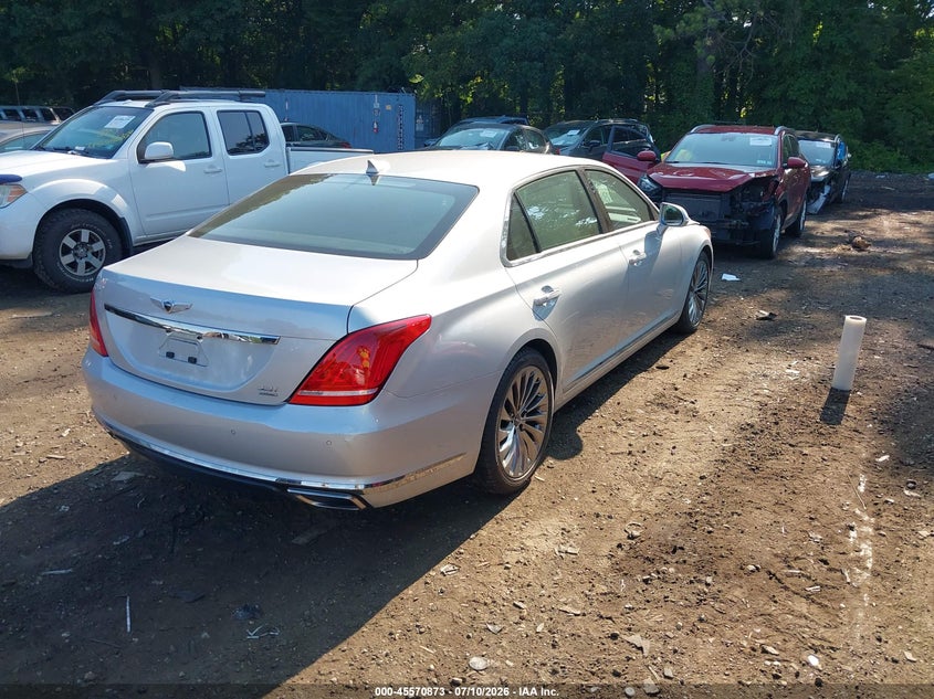 2017 Genesis G90 VIN KMHG34JA6HU034013 IAAI salvage auction — NORMAL WEAR, Clear (New York), sold $9,750 on 2026-07-28 (photo 4)