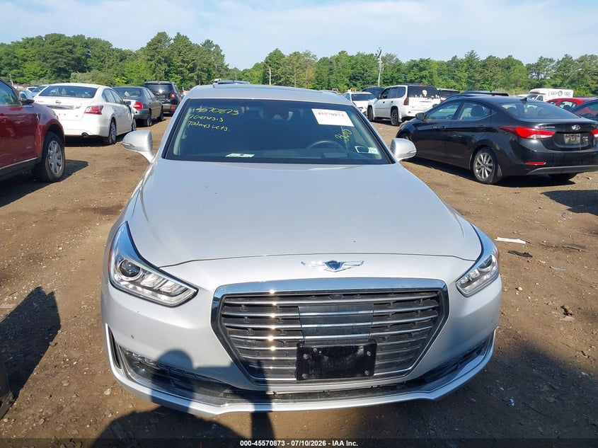 2017 Genesis G90 VIN KMHG34JA6HU034013 IAAI salvage auction — NORMAL WEAR, Clear (New York), sold $9,750 on 2026-07-28 (photo 6)