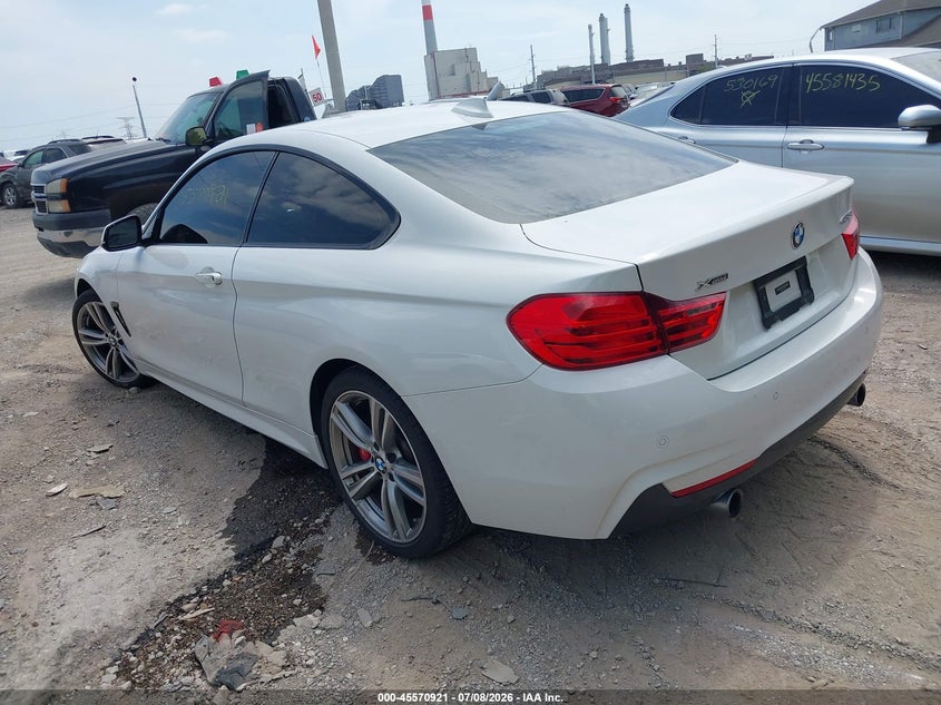 2014 BMW 4er VIN WBA3R5C57EK188628 IAAI salvage auction — FRONT END, Clear (Indiana), sold $8,100 on 2026-08-01 (photo 3)