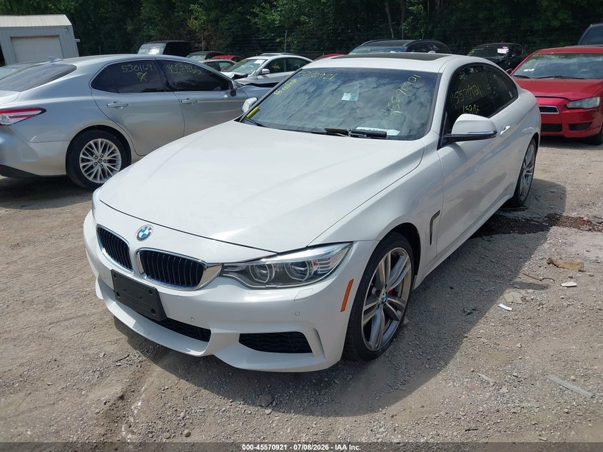 2014 BMW 4er VIN WBA3R5C57EK188628 IAAI salvage auction — FRONT END, Clear (Indiana), sold $8,100 on 2026-08-01 (photo 6)