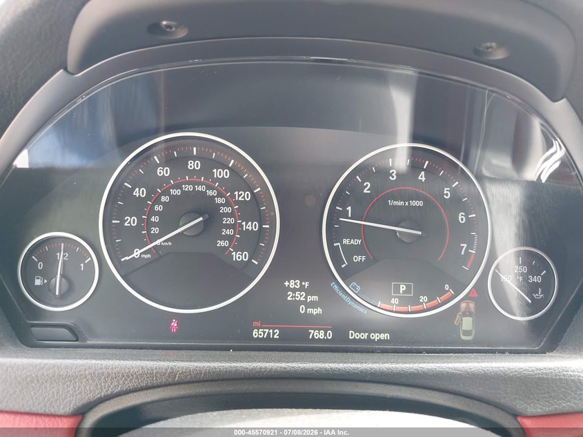2014 BMW 4er VIN WBA3R5C57EK188628 IAAI salvage auction — FRONT END, Clear (Indiana), sold $8,100 on 2026-08-01 (photo 7)
