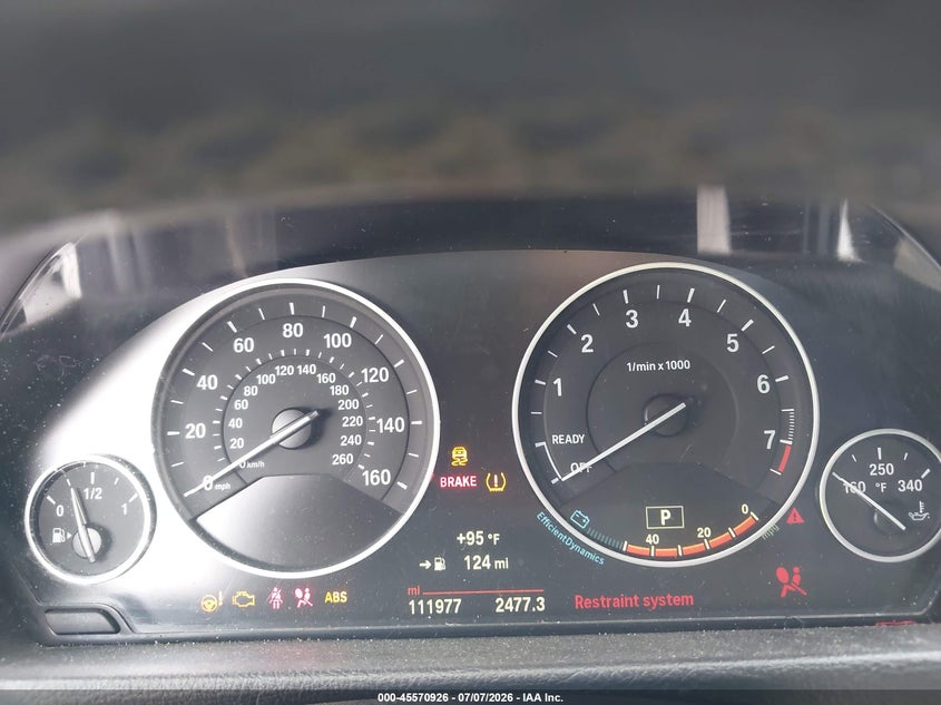 2015 BMW 3er VIN WBA3B1C57FK136768 IAAI salvage auction — LEFT FRONT, Rebuildable (Florida), sold $850 on 2026-08-13 (photo 7)