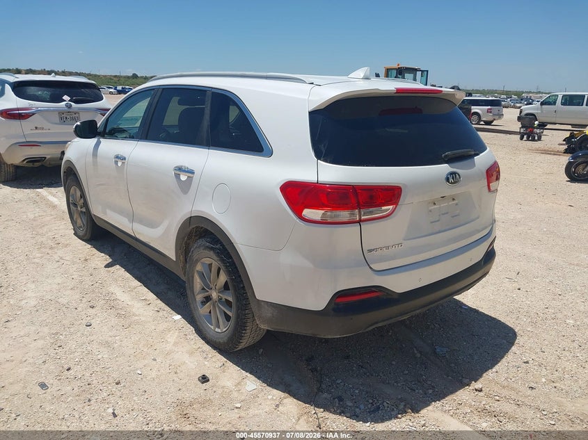 2017 Kia Sorento VIN 5XYPG4A34HG251684 IAAI salvage auction — NORMAL WEAR, Original (Texas), sold $1,425 on 2026-07-16 (photo 3)