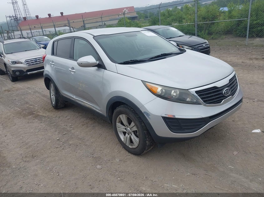 2012 Kia Sportage VIN KNDPB3A2XC7312851 IAAI salvage auction — SIDE, Salvage (Pennsylvania), sold $2,350 on 2026-07-21 (photo 1)