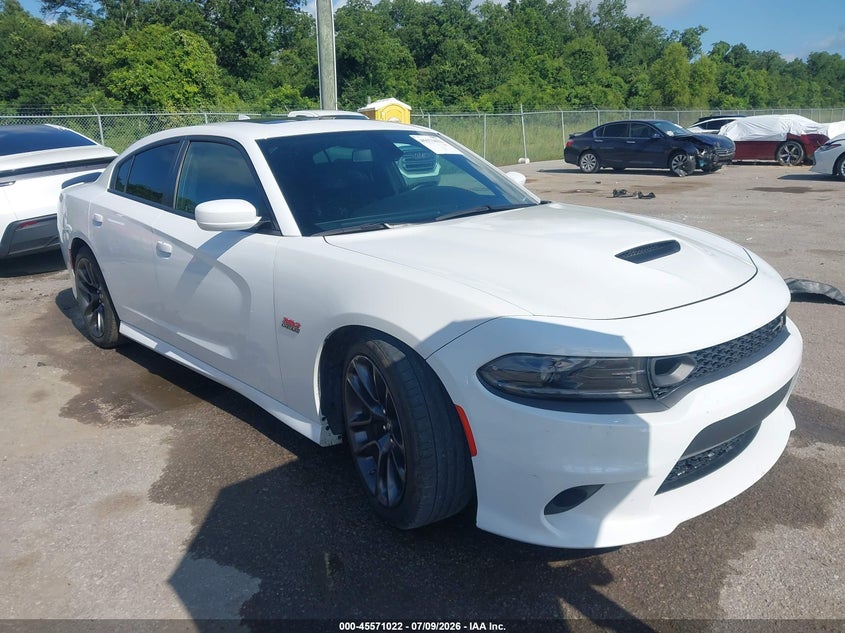 2022 Dodge Charger VIN 2C3CDXGJ1NH126013 IAAI salvage auction — WATER/FLOOD, Salvage Title, sold $15,100 on 2026-08-25 (photo 1)