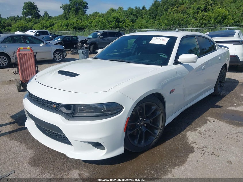 2022 Dodge Charger VIN 2C3CDXGJ1NH126013 IAAI salvage auction — WATER/FLOOD, Salvage Title, sold $15,100 on 2026-08-25 (photo 2)