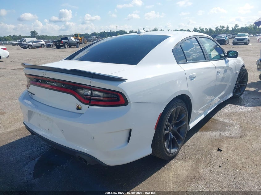 2022 Dodge Charger VIN 2C3CDXGJ1NH126013 IAAI salvage auction — WATER/FLOOD, Salvage Title, sold $15,100 on 2026-08-25 (photo 4)