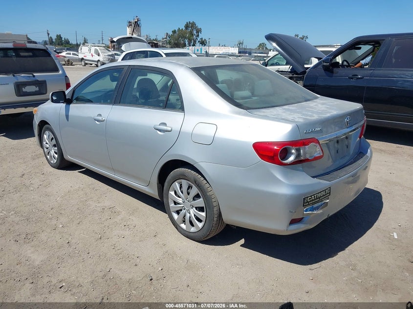 2013 Toyota Corolla VIN 5YFBU4EE9DP080581 IAAI salvage auction — NORMAL WEAR, Clear - Dealer Only (California), sold $1,200 on 2026-07-22 (photo 3)