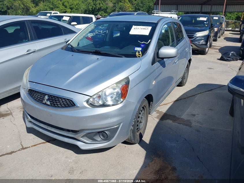 2017 Mitsubishi Mirage VIN ML32A3HJ1HH003350 IAAI salvage auction — NORMAL WEAR, Original (Texas), sold $25 on 2026-07-27 (photo 2)